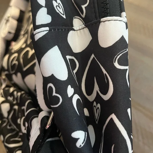 Brighton Endless Love Heart Backpack - Black and White - Picture 13 of 13